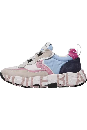 Voile blanche Femme, Chaussures, Multicolore, Taille: 40 EU Baskets en suède et tissu technique Club105.