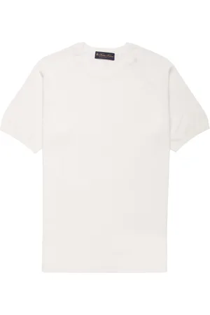 Brooks Brothers Homme, Pulls, Blanc, Taille: XL Pull en coton