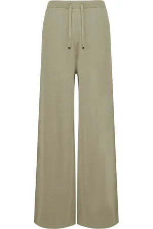 Bomboogie Femme, Pantalons, , Taille: 36 FR Pantalon Palazzo en Tricot de Coton et Lin