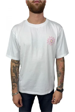 GCDS Homme, Tops, Blanc, Taille: L T-shirt en coton