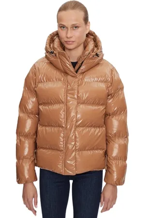 Napapijri Femme, Vestes, Brun, Taille: 38 FR Veste matelassée à capuche ajustable