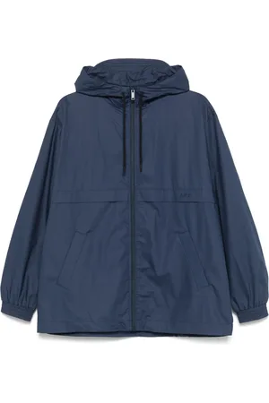 A.P.C. Homme, Vestes, Bleu, Taille: M Anorak Bleu à Capuche
