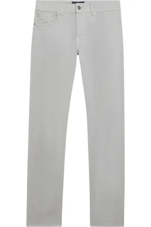 Brooks Brothers Homme, Pantalons, Gris, Taille: W33 Pantalon Cinq Poches en Coton Stretch Gris Clair