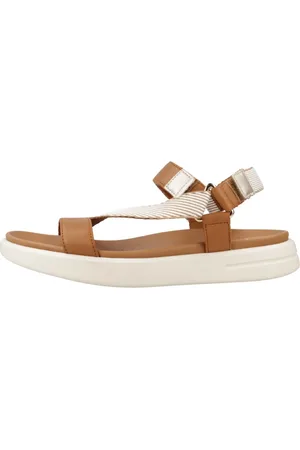 Geox Femme, Chaussures, Brun, Taille: 39 EU Sandales plates élégantes pour femmes