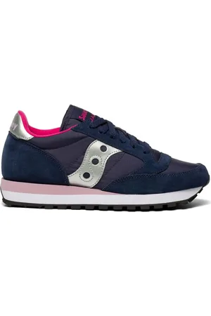 Saucony Femme, Chaussures, Bleu, Taille: 36 EU Baskets Jazz Original Marine et Rose
