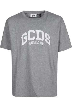 GCDS Homme, Tops, Gris, Taille: S Logo Lounge T-Shirt
