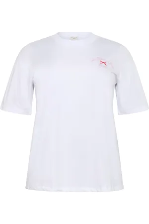Kaffe Femme, Tops, Blanc, Taille: 42 FR T-shirt blanc à manches demi