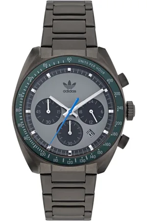 adidas Homme, Accessoires, Gris, Taille: ONE Size Montre Chrono Edition One