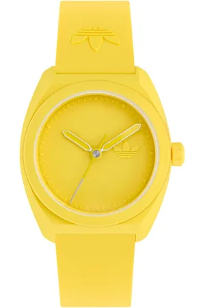adidas Unisex, Accessoires, Jaune, Taille: ONE Size Montre à Quartz Jaune
