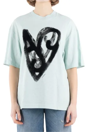 Acne Studios Femme, Tops, Vert, Taille: 36 FR T-Shirt Vert d