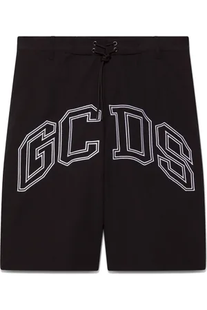 GCDS Homme, Maillots de bain, Noir, Taille: L Boxer de Bain Noir avec Logo Lounge