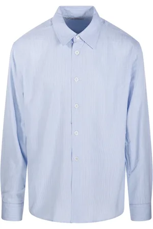 OUR LEGACY Homme, Chemises, Bleu, Taille: L Chemise Élégante à Rayures en Viscose pour les Vacances