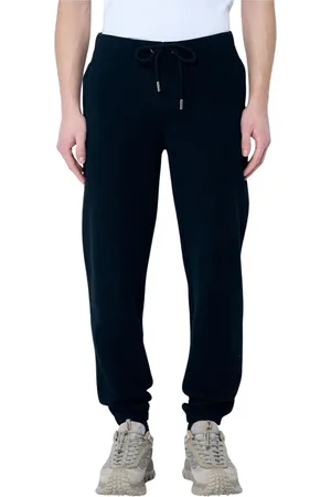 Moncler Homme, Pantalons, Noir, Taille: XL Pantalon de survêtement Logo avec ourlet élastiqué