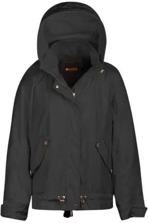 MOORER Femme, Vestes, Noir, Taille: 40 FR Bomber Vestes
