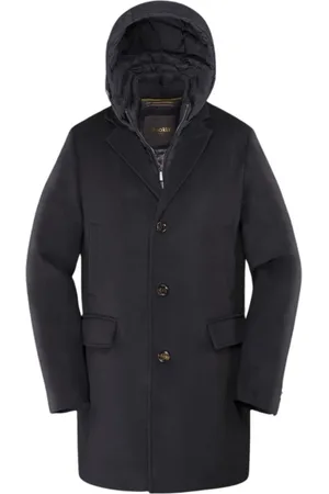 MOORER Homme, Manteaux, Bleu, Taille: M Manteaux
