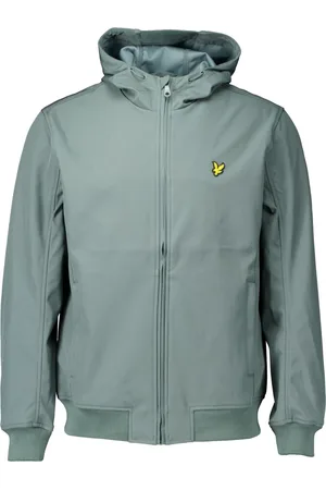 Lyle & Scott Homme, Vestes, Vert, Taille: XL Veste Softshell avec Dos en Maille Vert