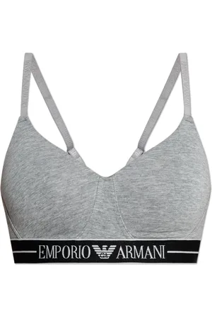 Emporio Armani Femme, Sous-vêtements, Gris, Taille: 42 FR Soutien-gorge avec logo