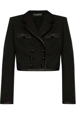 Dolce & Gabbana Femme, Vestes, Noir, Taille: 34 FR Blazer en laine