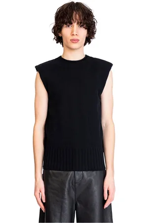 Entire Studios Homme, Pulls, Noir, Taille: M Gilet Tricot Noir pour Homme