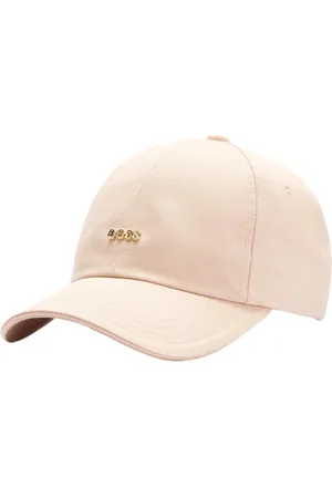 HUGO BOSS Femme, Accessoires, Rose, Taille: ONE Size Casquette moderne en sergé de coton avec logo en métal