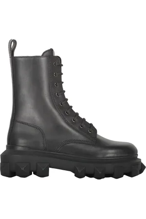 VALENTINO GARAVANI Homme, Chaussures, Noir, Taille: 42 EU Bottines en cuir cloutées