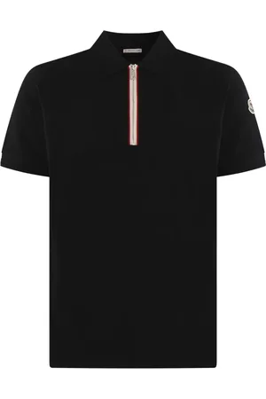 Moncler Homme, Tops, Bleu, Taille: M Polo à Manches Courtes