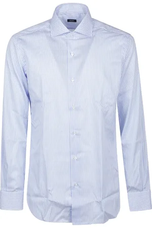 BARBA Homme, Chemises, Bleu, Taille: L Chemise Col Décontracté