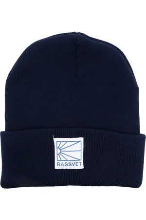 Rassvet Homme, Accessoires, Bleu, Taille: ONE Size Logo Tag Beanie Casquette