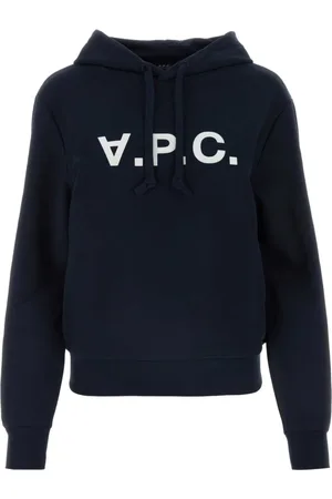 A.P.C. Femme, Sweatshirts et sweats à capuche, Bleu, Taille: 36 FR SweaT-shirt en coton bleu nuit