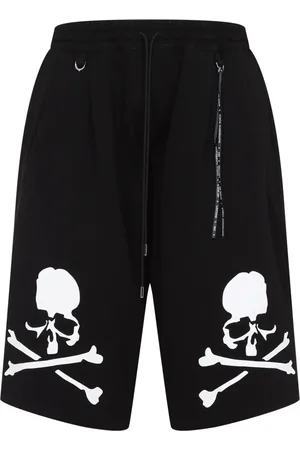 MASTERMIND Homme, Shorts, Noir, Taille: L Shorts de Sport Décontractés pour un Confort Quotidien