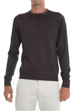Gran Sasso Homme, Pulls, Brun, Taille: 4XL Tricots à col rond