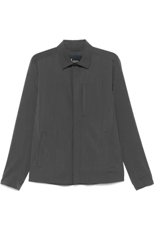 HERNO Homme, Chemises, Gris, Taille: L Shacket Tech Tissée