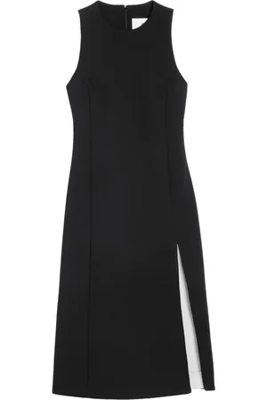 Ami Femme, Robes, Noir, Taille: 40 FR Robe Ajustée à Fente