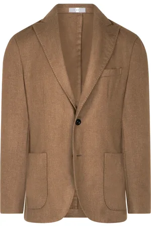 Boglioli Homme, Vestes, Brun, Taille: 2XL Garment Dyed Light Wool K-Jacket