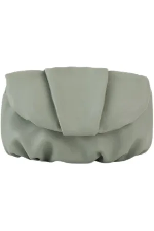 MALABABA Femme, Sacs, Vert, Taille: ONE Size Pochette en cuir faite main