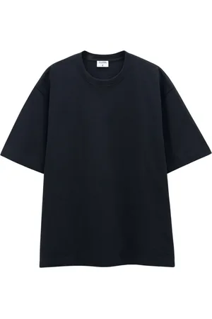 Filippa K Homme, Tops, Noir, Taille: L T-shirt Noir de Luxe en Jersey Lourd