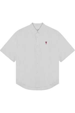 Ami Homme, Chemises, Blanc, Taille: S Chemise à manches courtes