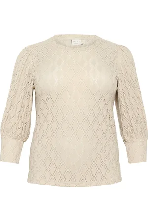 Kaffe Femme, Blouses et Chemises, , Taille: 40 FR Chemisier en Dentelle Gris Plume