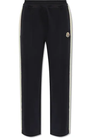 Moncler Femme, Pantalons, Bleu, Taille: 40 FR Pantalon de survêtement à bandes latérales