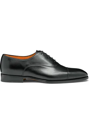 santoni Homme, Chaussures, Noir, Taille: 41 EU Chaussure Oxford en cuir