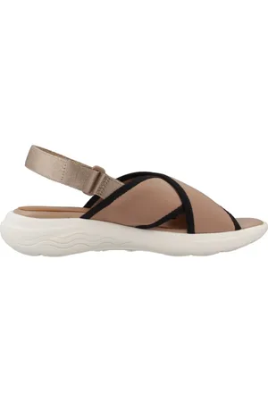 Geox Femme, Chaussures, Brun, Taille: 37 EU Sandales plates élégantes pour femmes