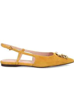 Coccinelle Femme, Chaussures, Jaune, Taille: 40 EU Slingbacks Jaunes avec Détail du Logo C-Me