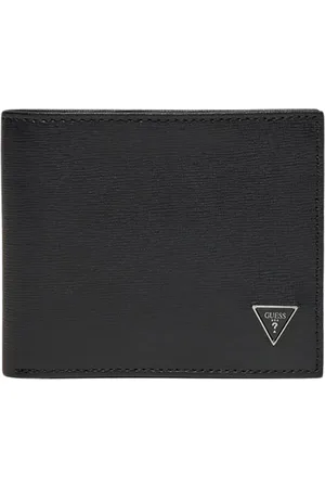 Guess Homme, Accessoires, Noir, Taille: ONE Size Portefeuille Certosa Saffiano