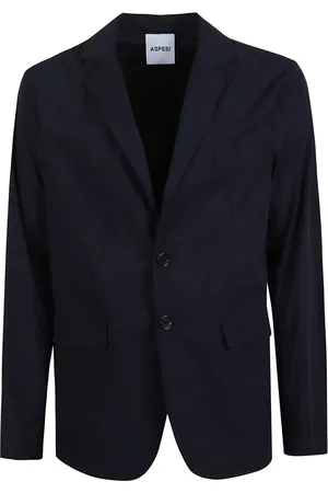 Aspesi Homme, Vestes, Bleu, Taille: L Blazer en Nylon Stretch Bleu Marine