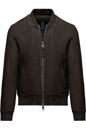 Bomboogie Homme, Vestes, Brun, Taille: 3XL Jams Leather Bomber Jacket