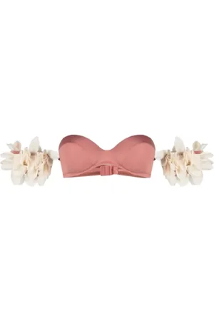 LA REVECHE Femme, Maillots de bain, Rose, Taille: 40 FR Haut de Bikini Rose Floral
