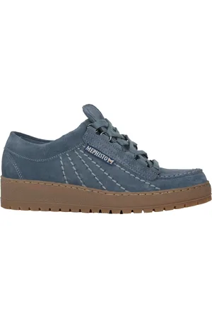 Mephisto Homme, Chaussures, Bleu, Taille: 38 EU Chaussure à lacets bleue pour homme