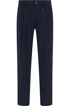 HERNO Homme, Pantalons, Bleu, Taille: M Pantalon Bleu en Laine à Cordon