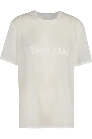 Helmut Lang Femme, Tops, Blanc, Taille: 36 FR Tee-shirt Logo