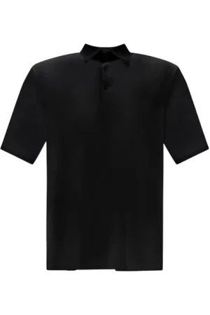 HERNO Homme, Tops, Noir, Taille: XL Polo en Tissu Technique Noir